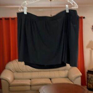 American Beach Women’s Plus Size 24W Swim Skirt Black